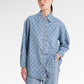 Mono Stripes Denim Shirt - Timeless Blue