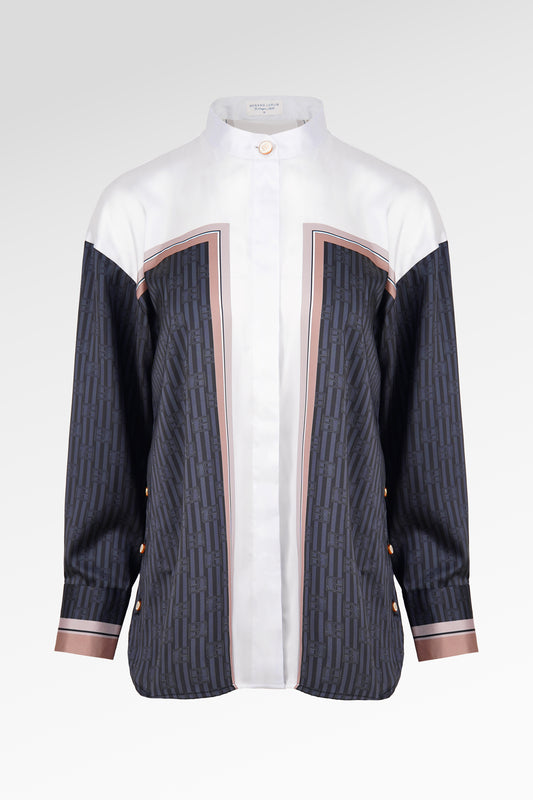 Mono Stripes Shirt - Black Choco