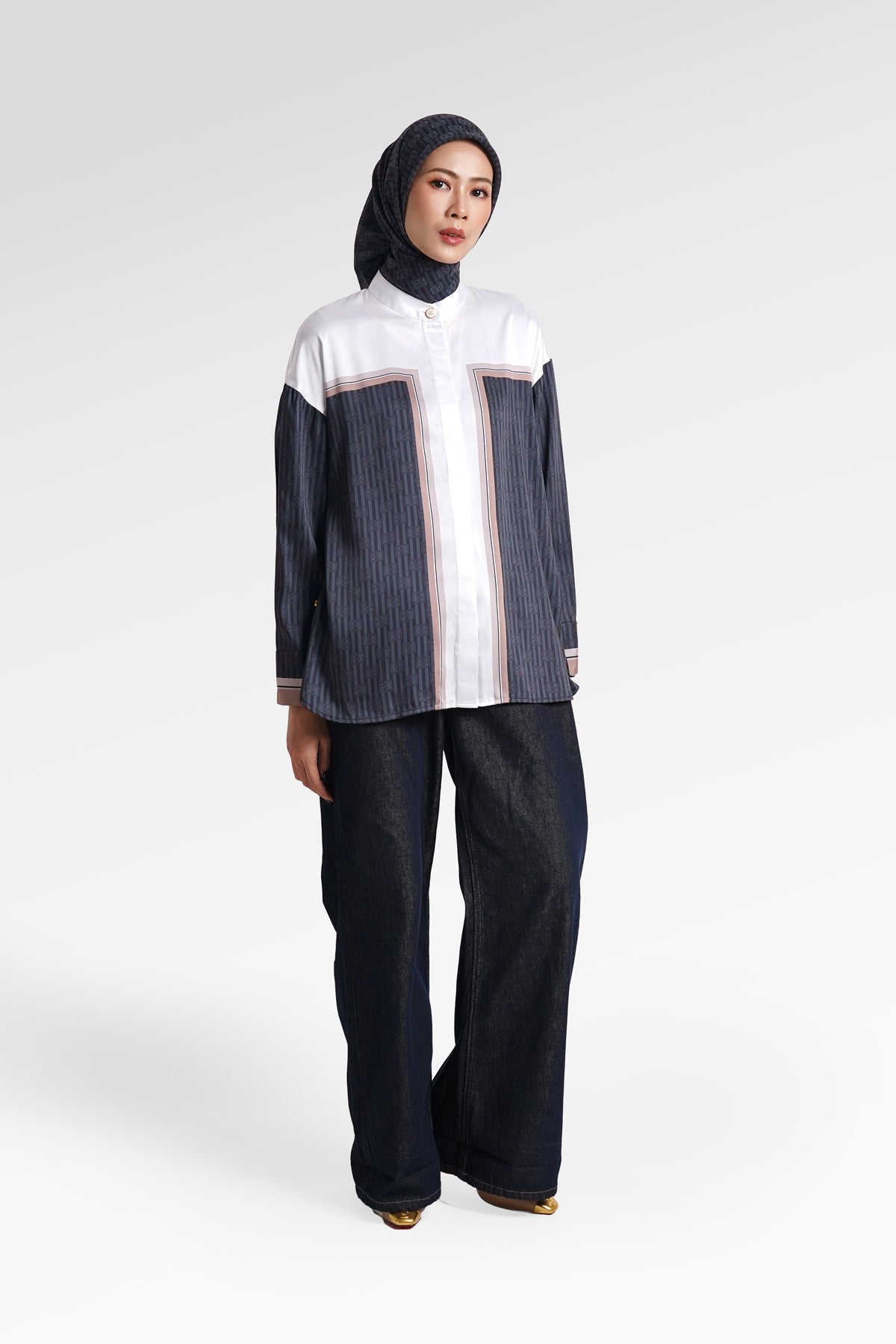 Mono Stripes Shirt - Black Choco