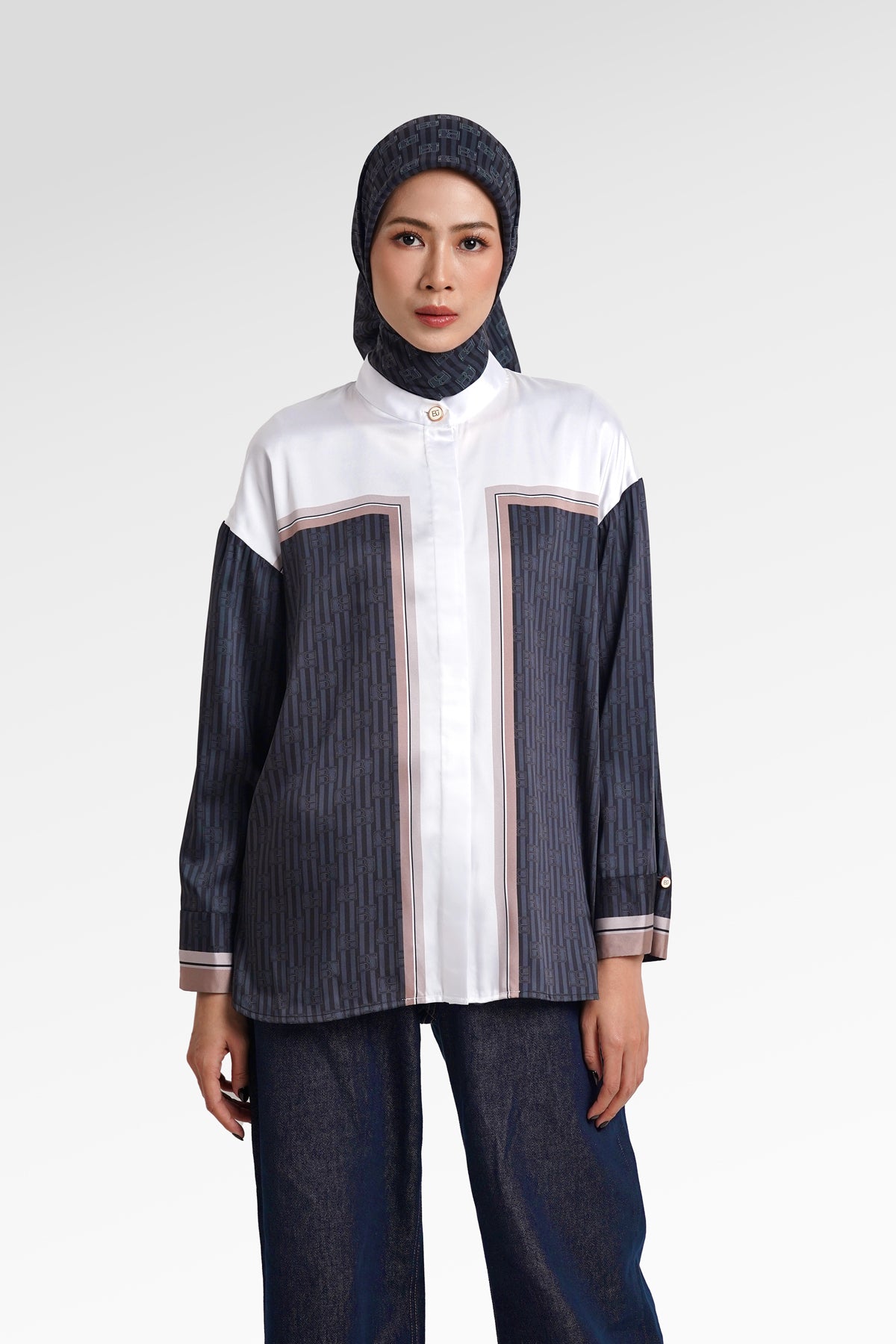Mono Stripes Shirt - Black Choco
