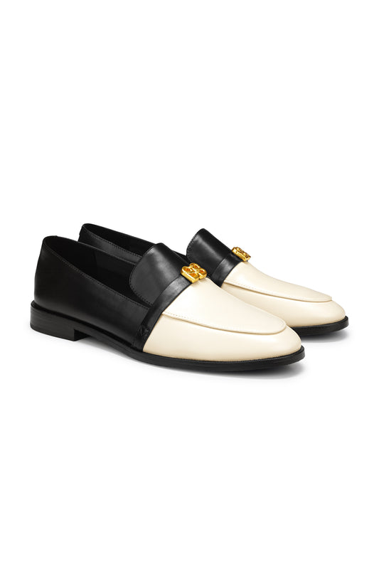 Madeline Deux Loafer - Black/Cream