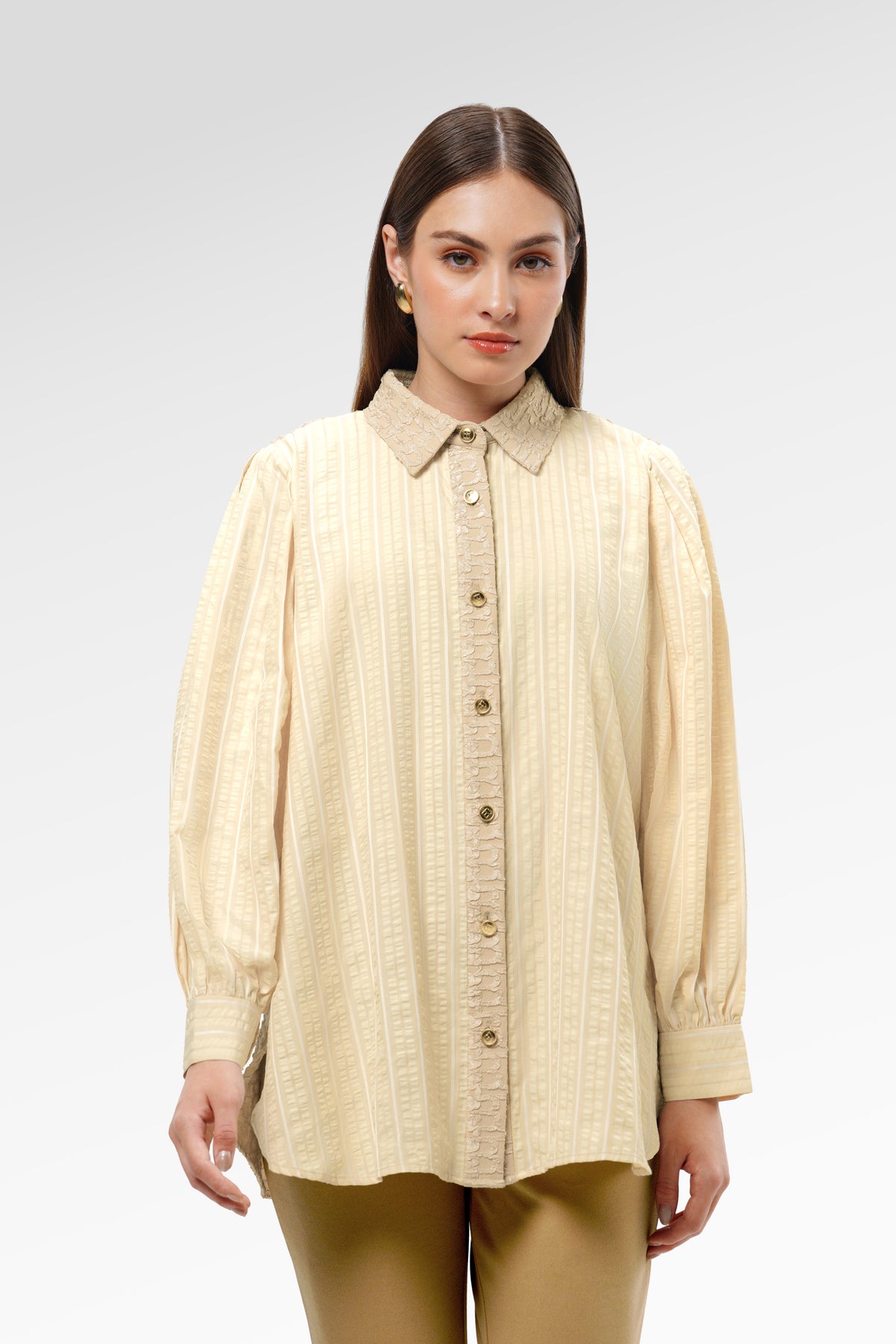 Mavi Puffy Shirt - Cloud Cream