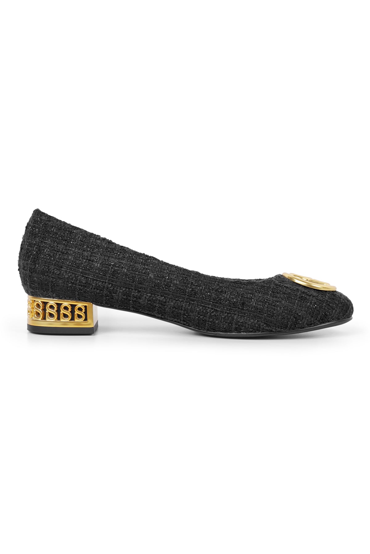 Meela Tweed Pump - Black