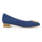 Meela Tweed Pump - Denim