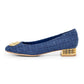 Meela Tweed Pump - Denim