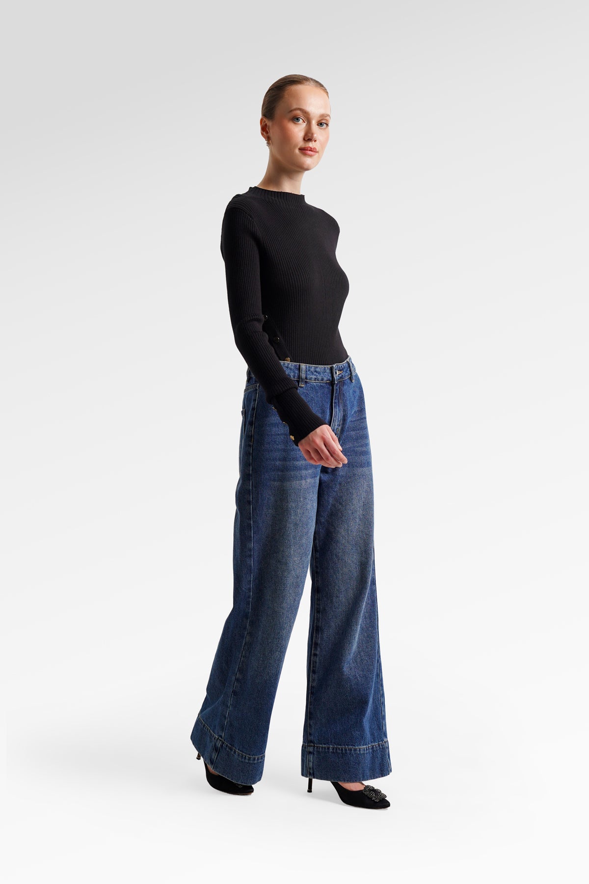 Mia Denim Pants - blue