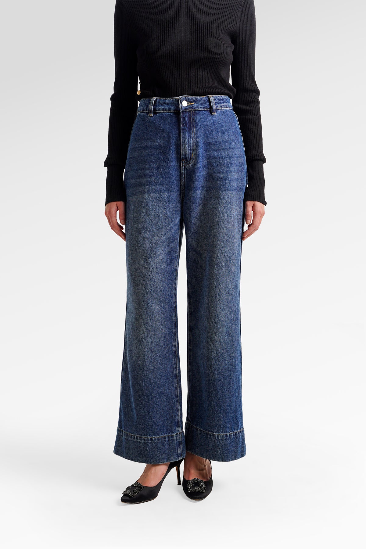 Mia Denim Pants - blue