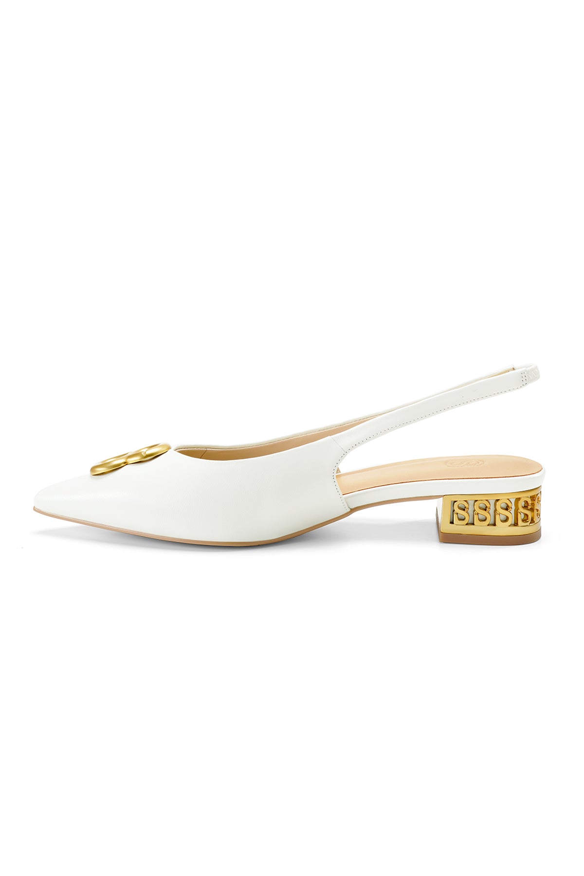 Milly Slingback Shoes - White