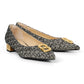 Milly Tweed Pump - Black Cream