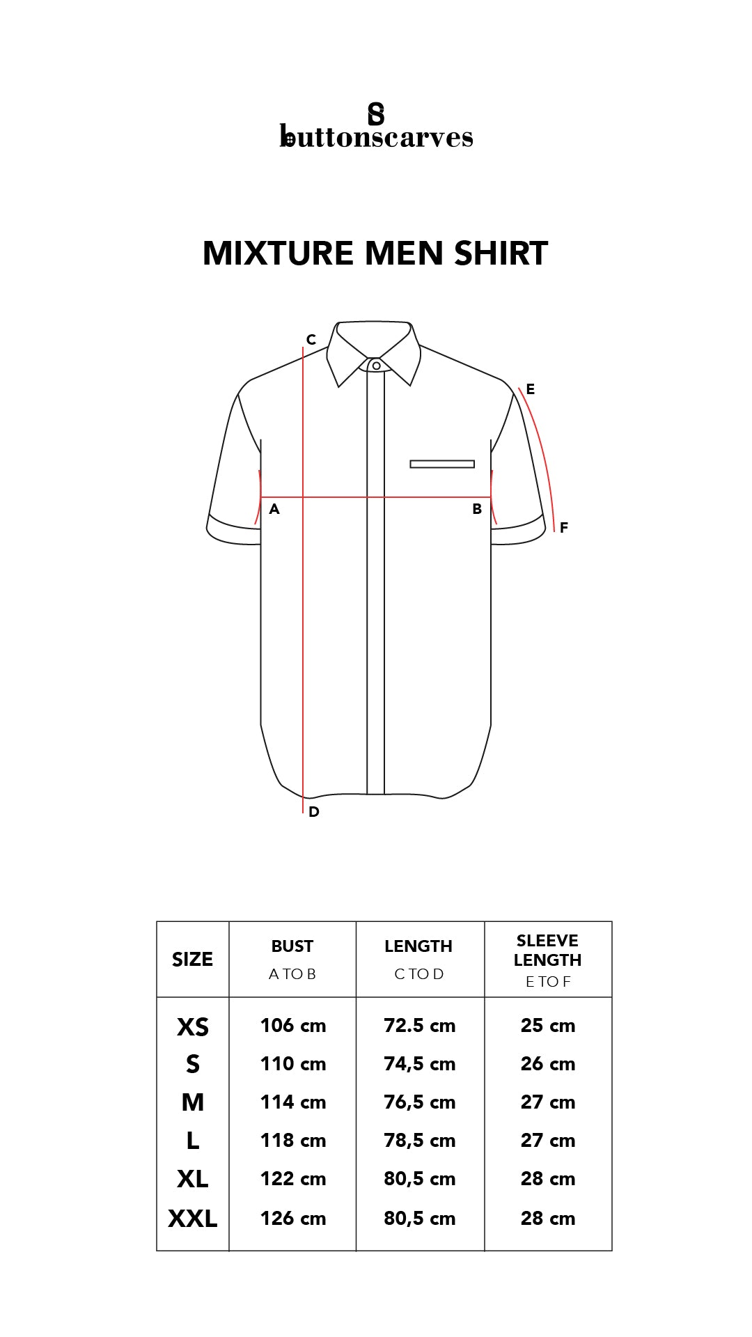 Mixture Men Shirt - Short Sleeve - Navy/Light Grey