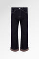 Mono Diagonal Denim Pants - Black Choco