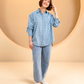 Mono Stripes Denim Shirt - Timeless Blue