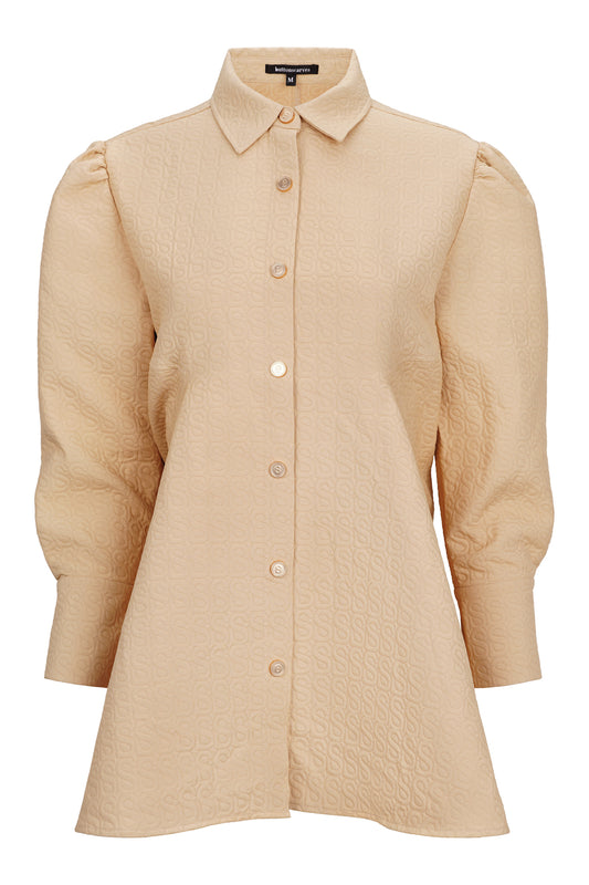 Monogram Luna Shirt - Tan