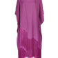 Monogram Satin Fringe Kaftan Dress - Magenta