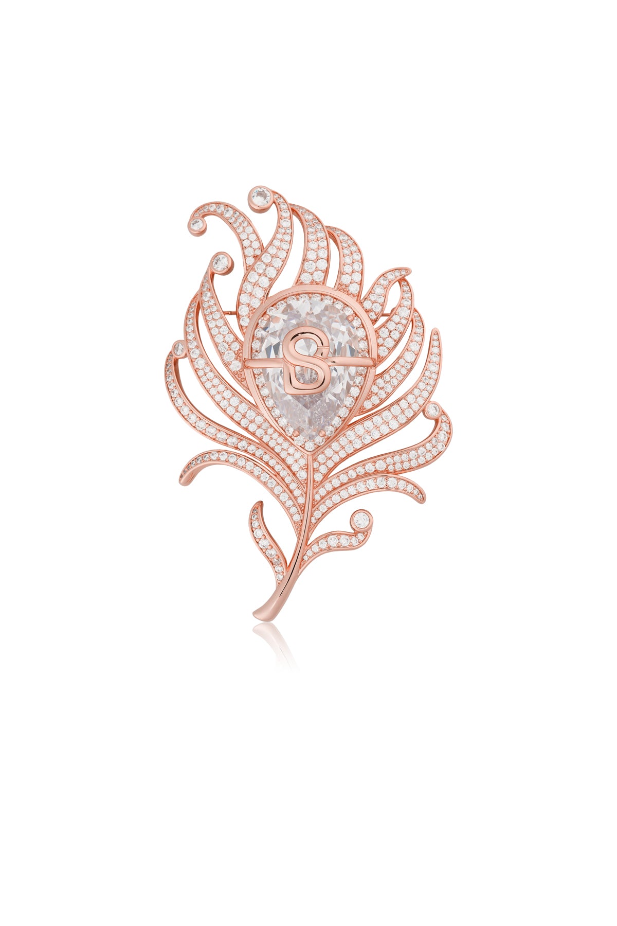 Morella Brooch - Rose Gold