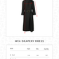 Mya Drapery Dress - Black