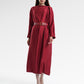 Mya Drapery Dress - Maroon