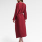 Mya Drapery Dress - Maroon