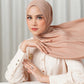 Tapis Satin Jacquard Shawl - Natural