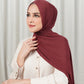 Tapis Satin Jacquard Shawl - New Maroon