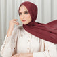 Tapis Satin Jacquard Shawl - New Maroon