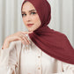 Tapis Satin Jacquard Shawl - New Maroon