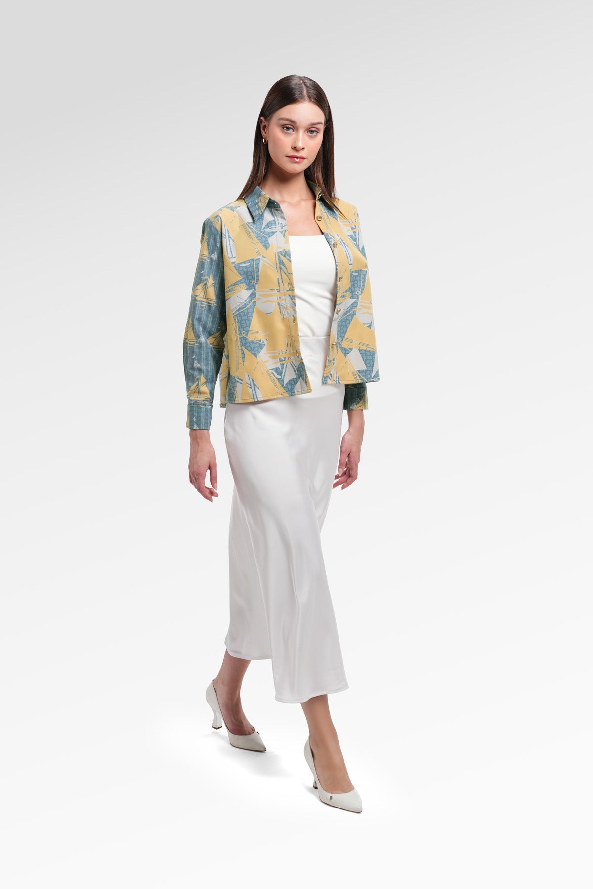 Nauticagram Crop Shirt - Seaweed