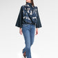 Nauticagram Drapery Blouse - Ocean