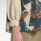 Nauticagram Mix Fabric Shirt - Coral