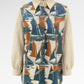 Nauticagram Mix Fabric Shirt - Coral