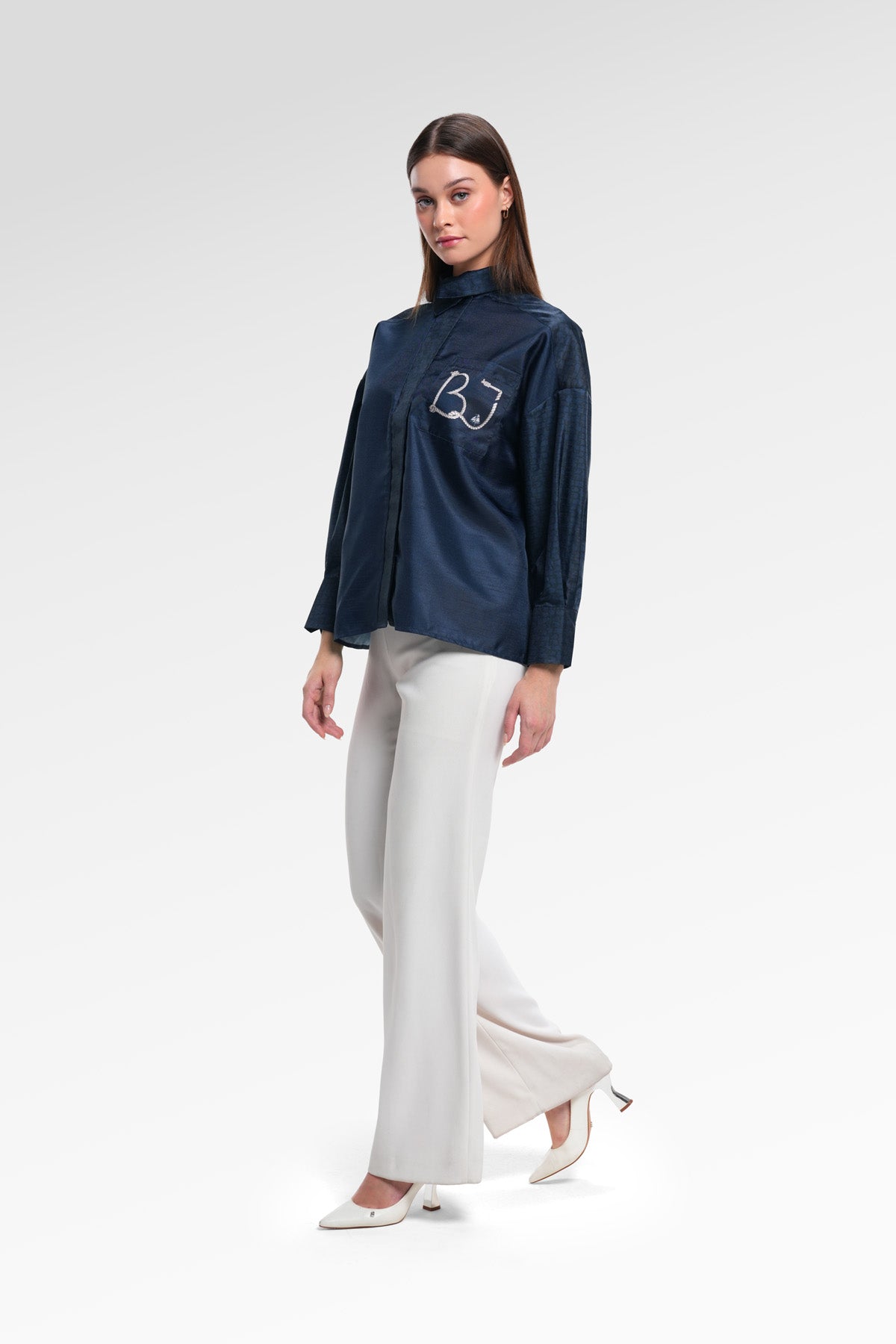 Nauticagram Oversized Shirt - Ocean