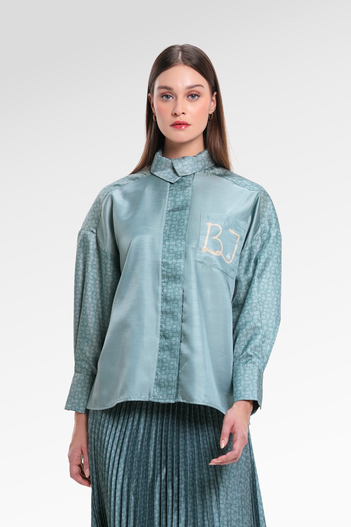Nauticagram Oversized Shirt - Seaweed