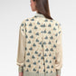 Nauticagram Satin Shirt - Coral