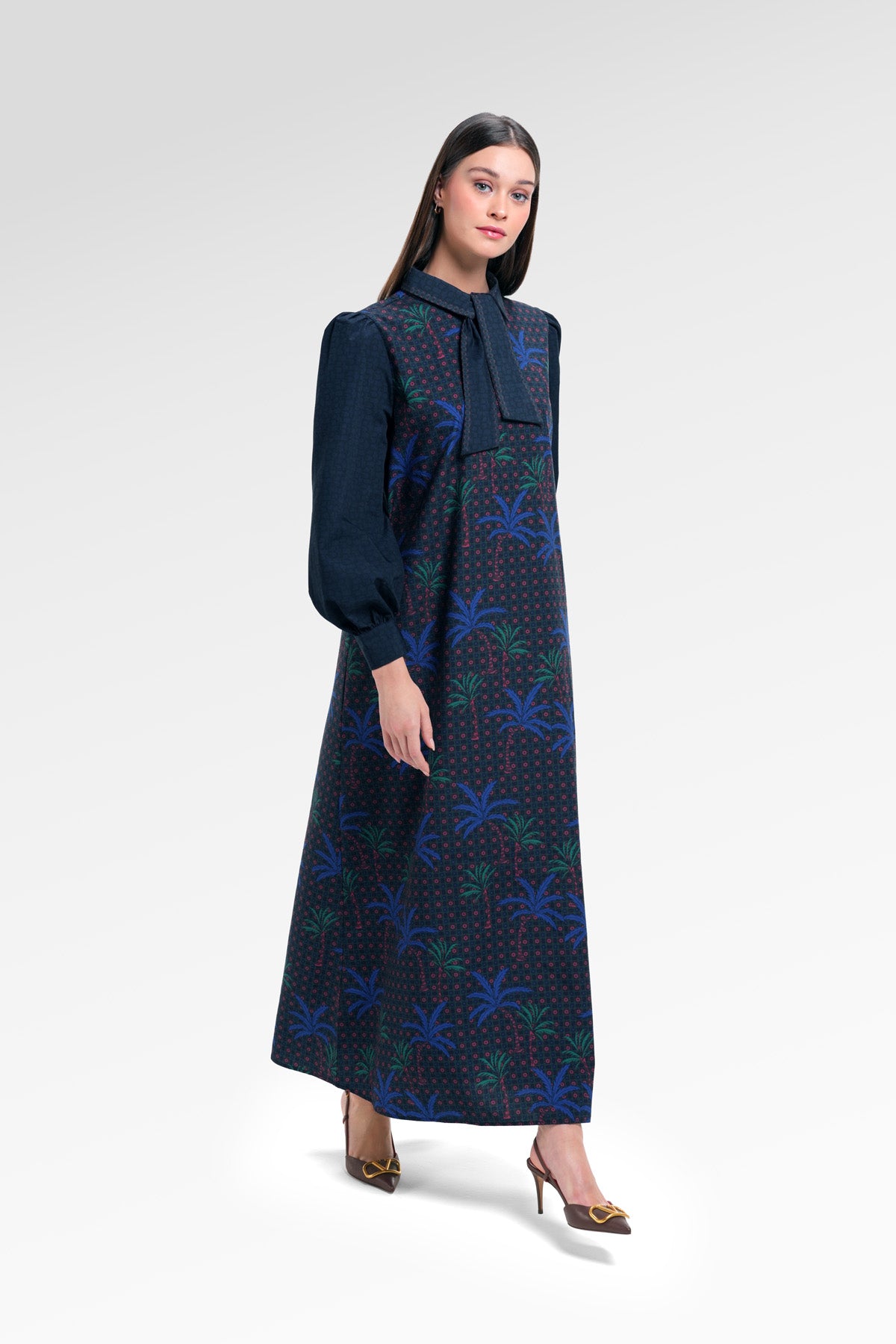 Nauticagram Tie Bow Dress - Ocean