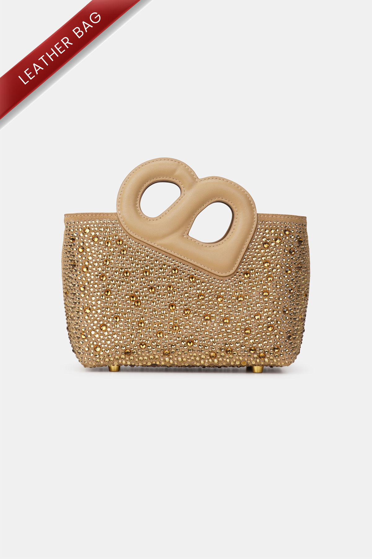 9843655344440-Nina Crystal Bag Small - Gold