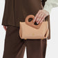 Nina Two-Tone Bag Small - Beige/Brown