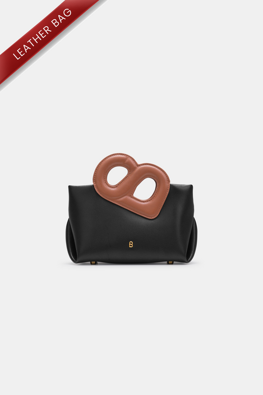 Nina Two-Tone Bag Small - Black/Brown