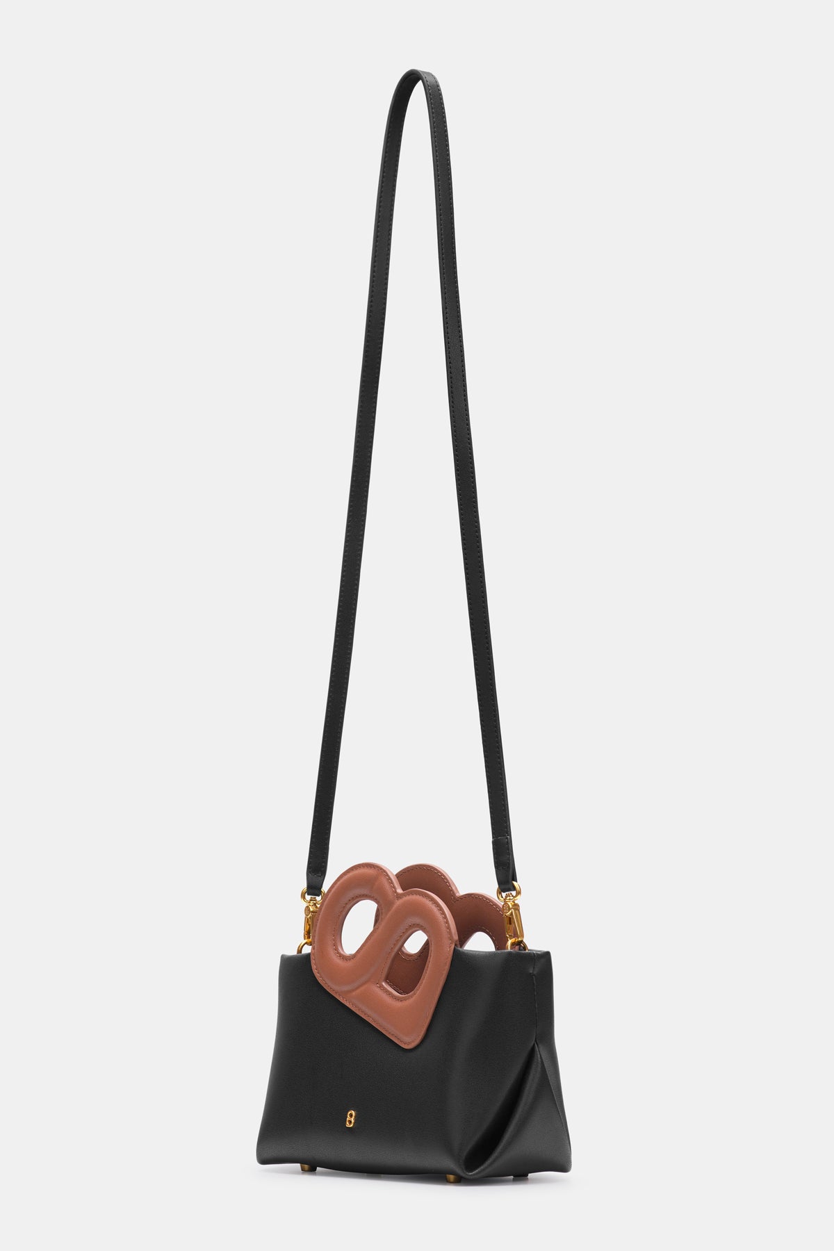 Nina Two-Tone Bag Small - Black/Brown