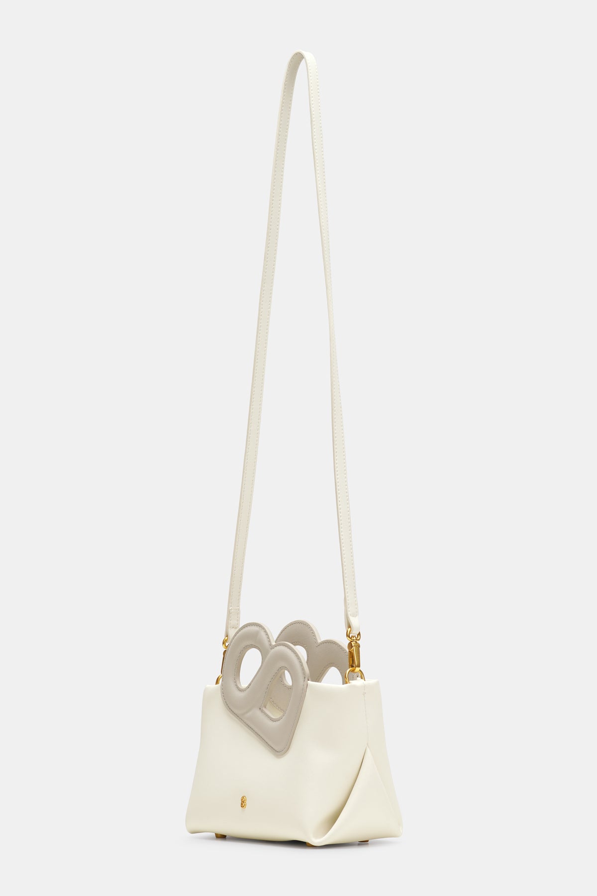 Nina Two-Tone Bag Small - White/Gray