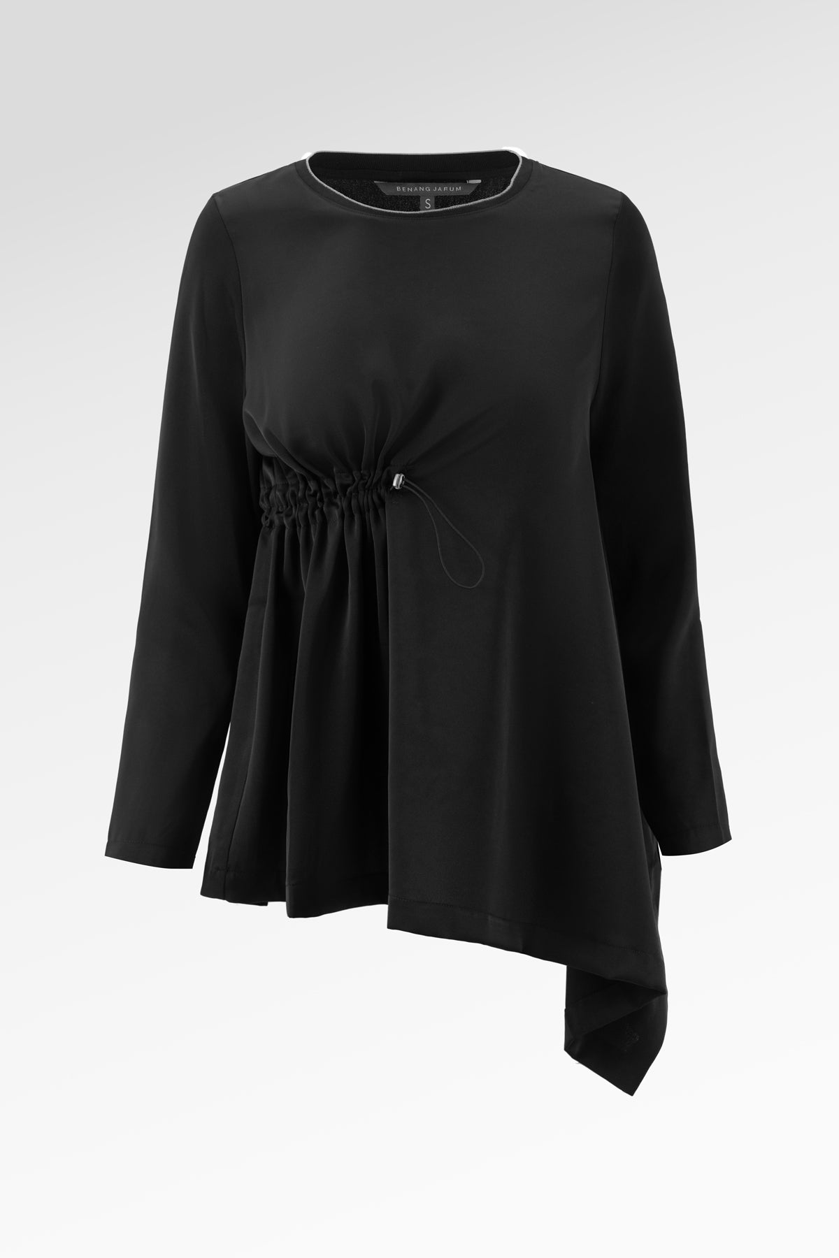 Nirma Asymmetric Blouse - Black