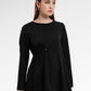 Nirma Asymmetric Blouse - Black
