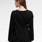 Nirma Asymmetric Blouse - Black