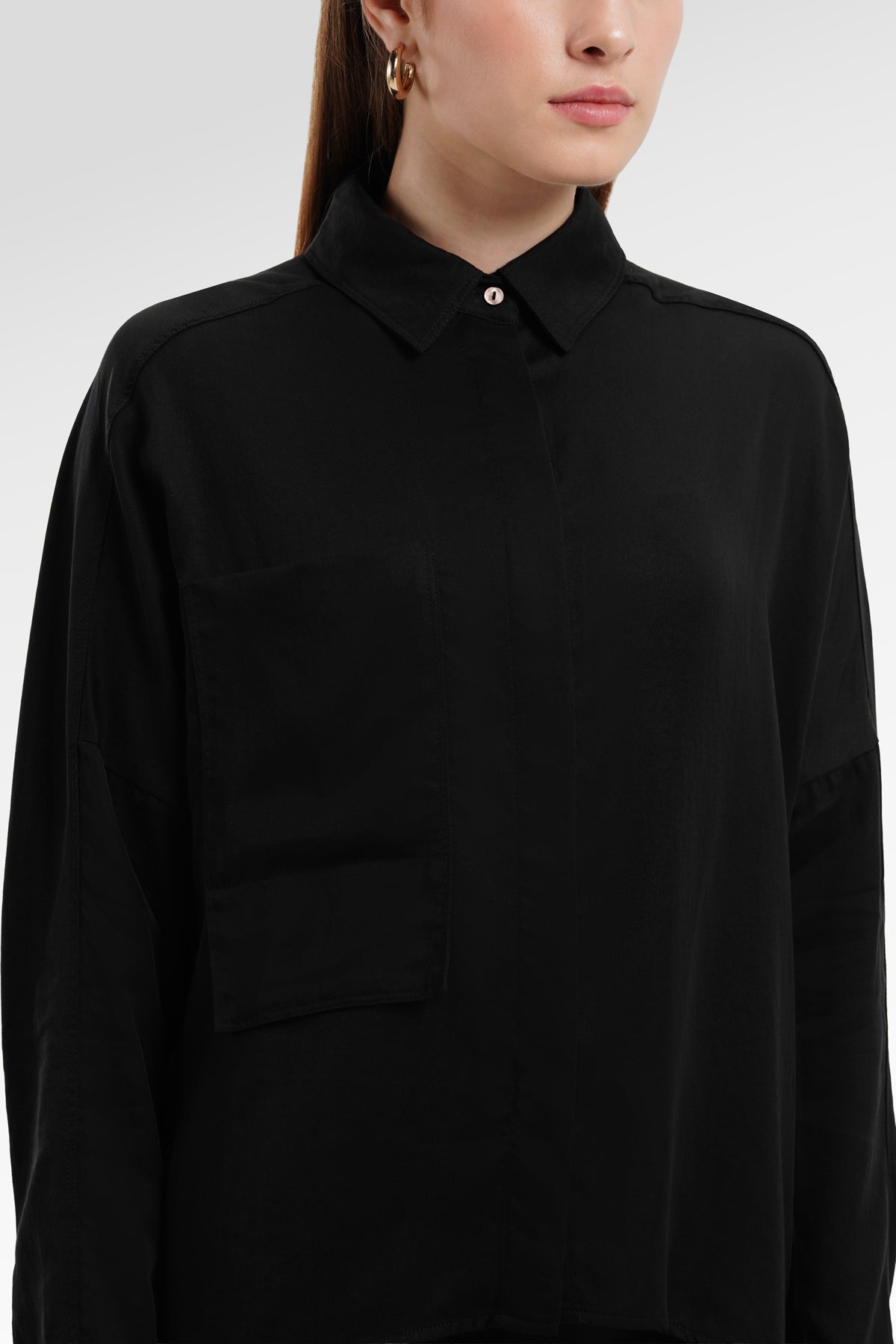 Odette Pocket Shirt - Black