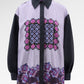 Opulent Bloom Oversize Shirt - Midnight Orchid