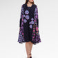 Opulent Bloom Pleated Outer - Midnight Mosaic