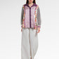 Opulent Bloom Satin Shirt - Berry Bloom