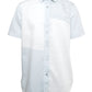 Patchwork Men Shirt - Short Sleeve - Ash
