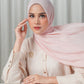 Tapis Satin Jacquard Shawl - Peachskin