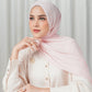 Tapis Satin Jacquard Shawl - Peachskin