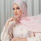 Tapis Satin Jacquard Shawl - Peachskin